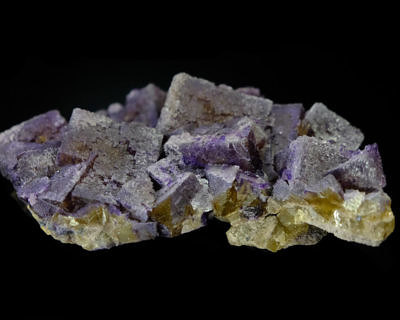 Violet and yellow fluorite - Cave-in-Rock, Hardin County, Illinois, USA