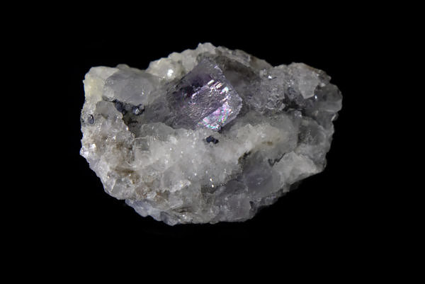 Violet fluorite, galena - La Viesca Mine, Huergo, La Collada mining area, Asturias, Spain