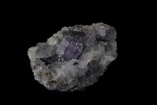 Violet fluorite, galena - La Viesca Mine, Huergo, La Collada mining area, Asturias, Spain